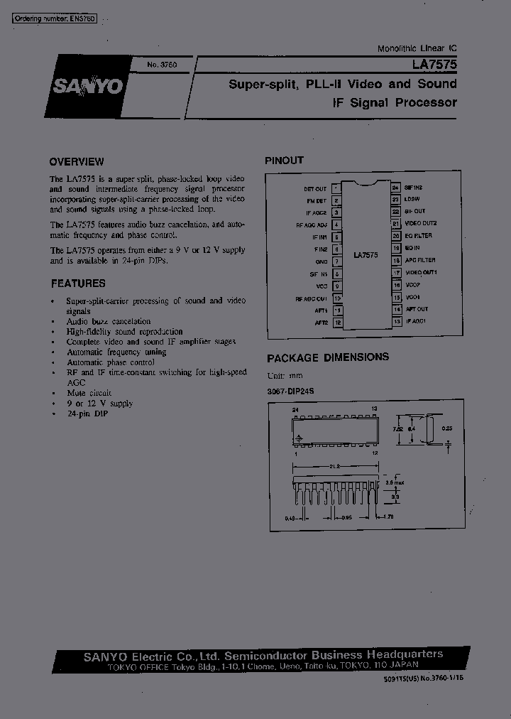 LA7575_230899.PDF Datasheet