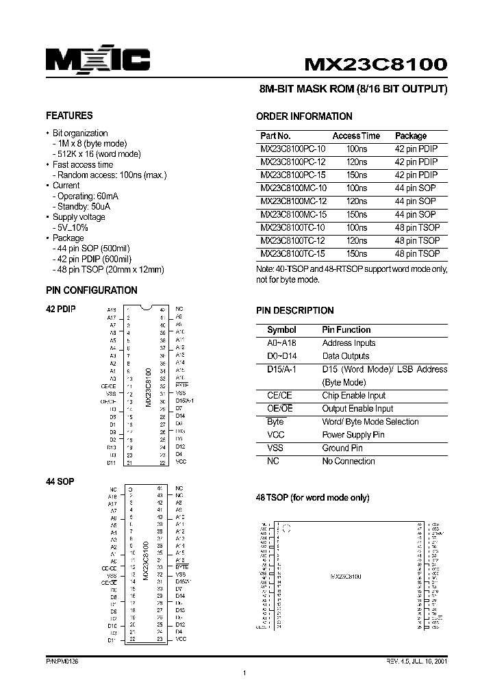 MX23C8100_238289.PDF Datasheet