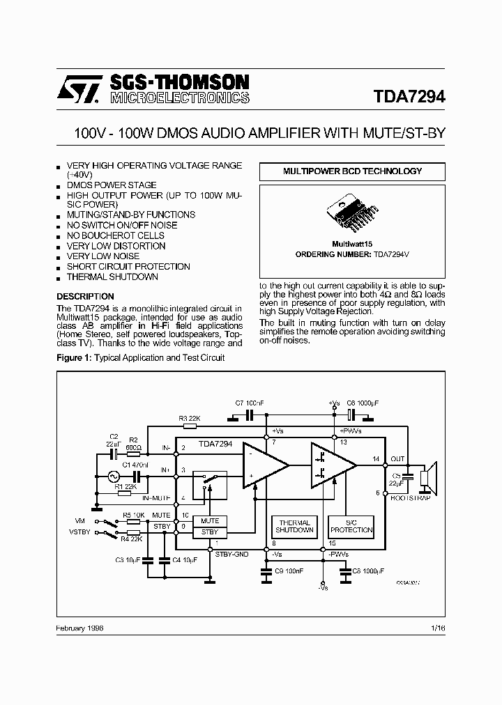 TDA7294_177211.PDF Datasheet