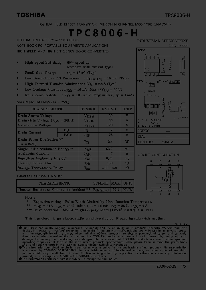 TPC8006-H_222366.PDF Datasheet