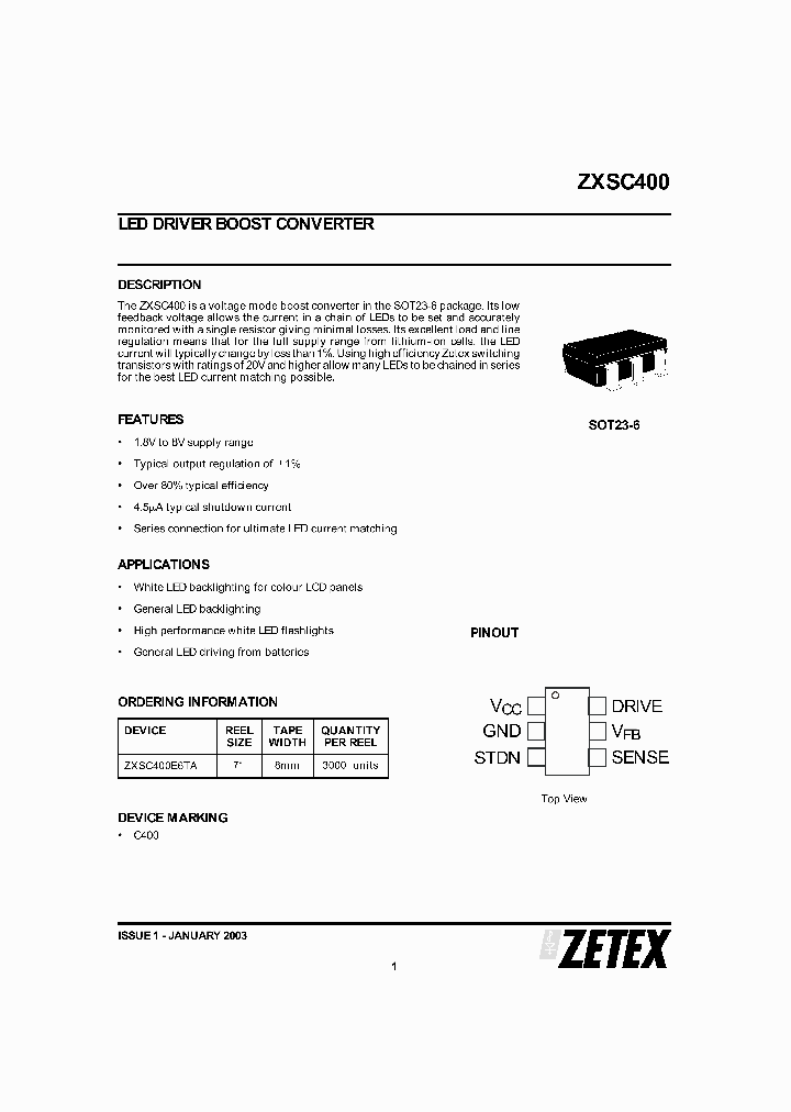 ZXSC400_198697.PDF Datasheet