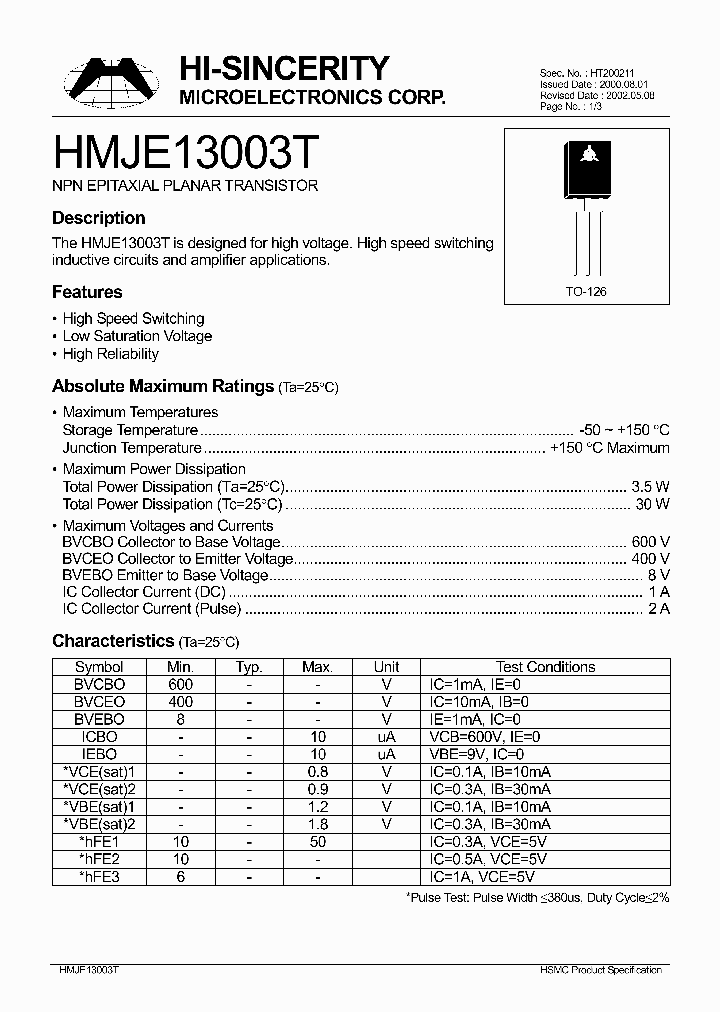 13003BR_369610.PDF Datasheet