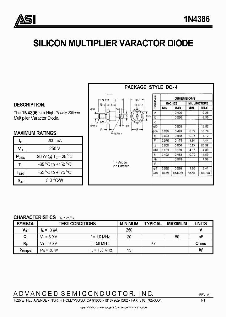 1N4386_354586.PDF Datasheet