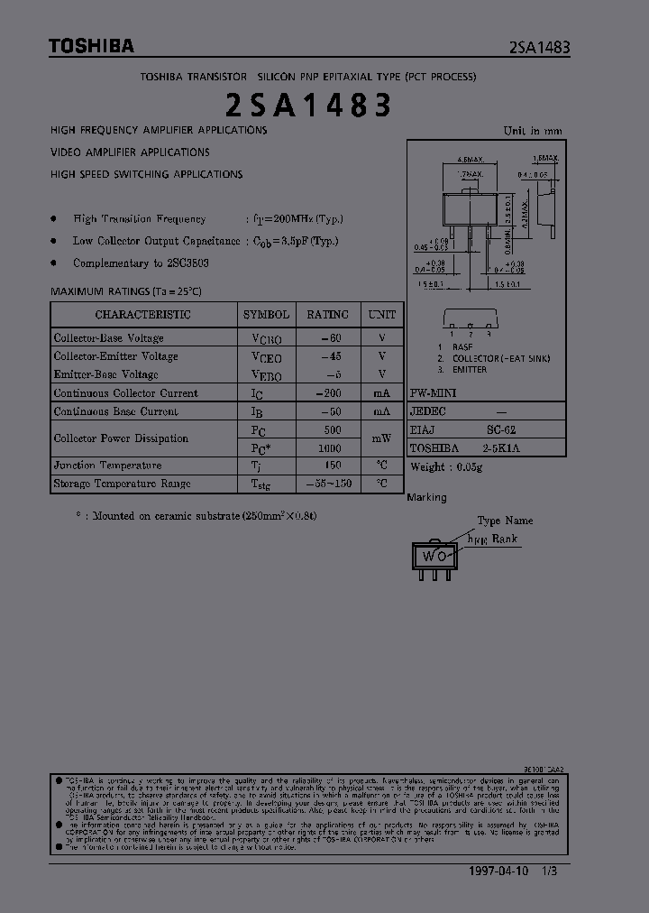 2SA1483_325709.PDF Datasheet