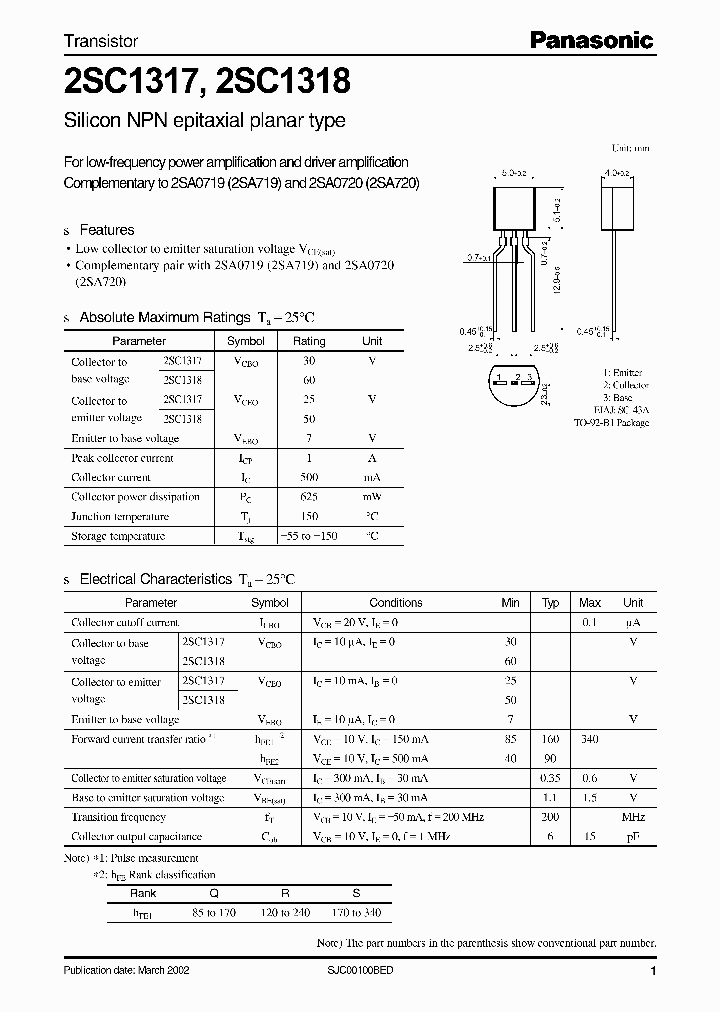 2SC1318_290635.PDF Datasheet