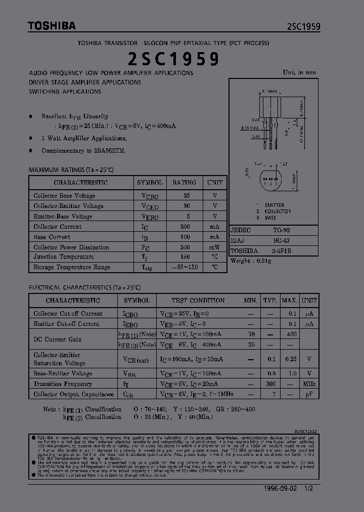 2SC1959_199320.PDF Datasheet