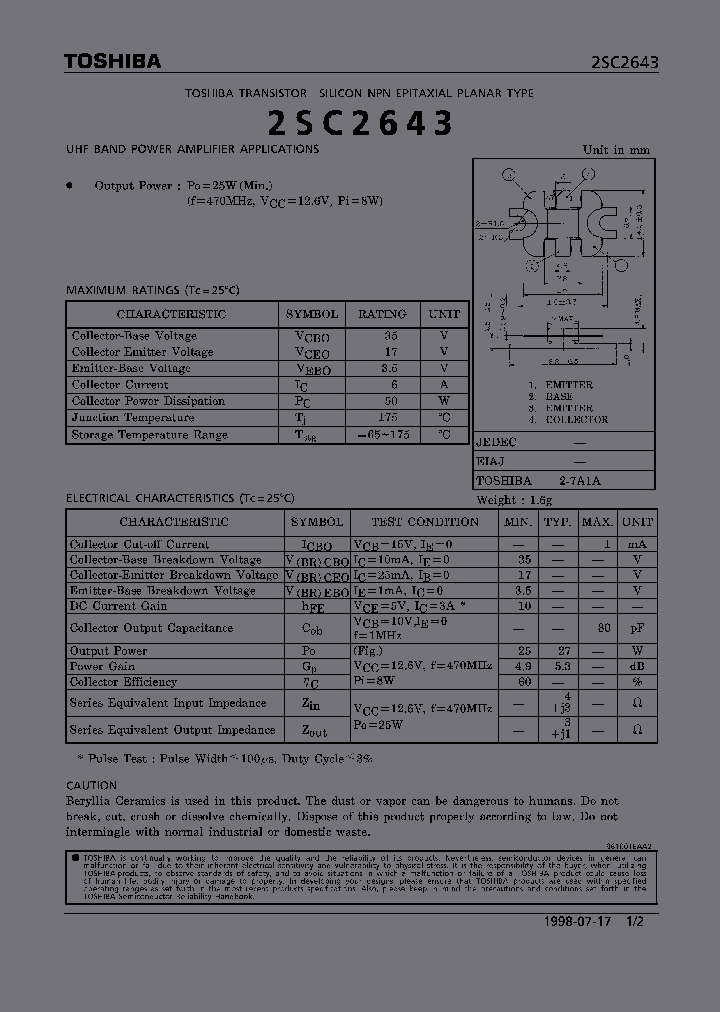 2SC2643_371110.PDF Datasheet