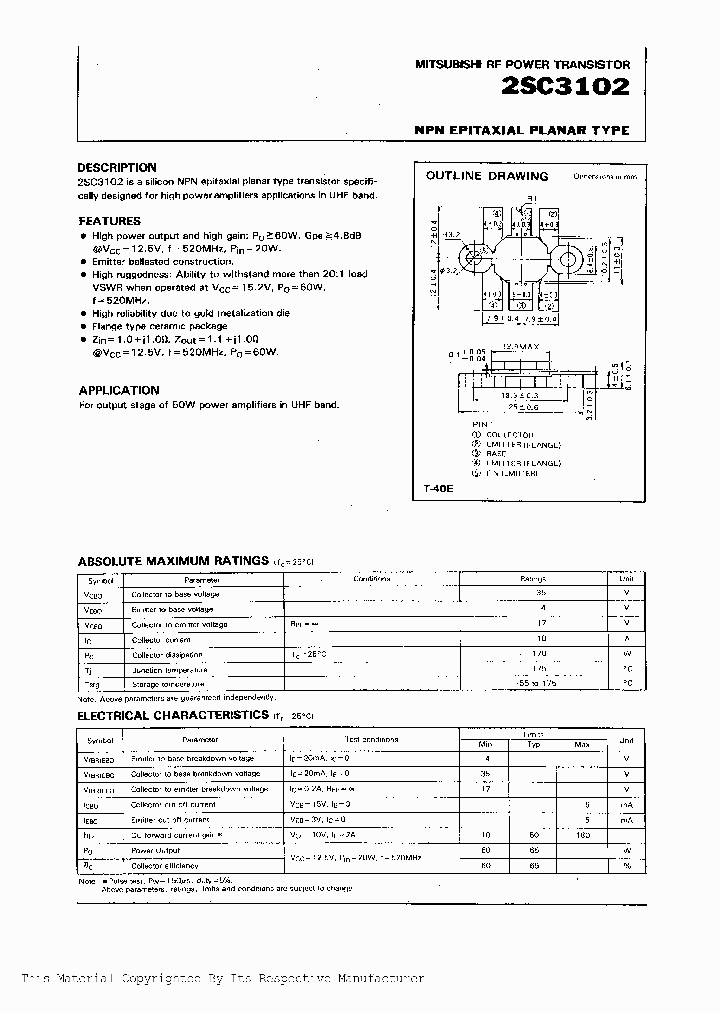 2SC3102_203658.PDF Datasheet