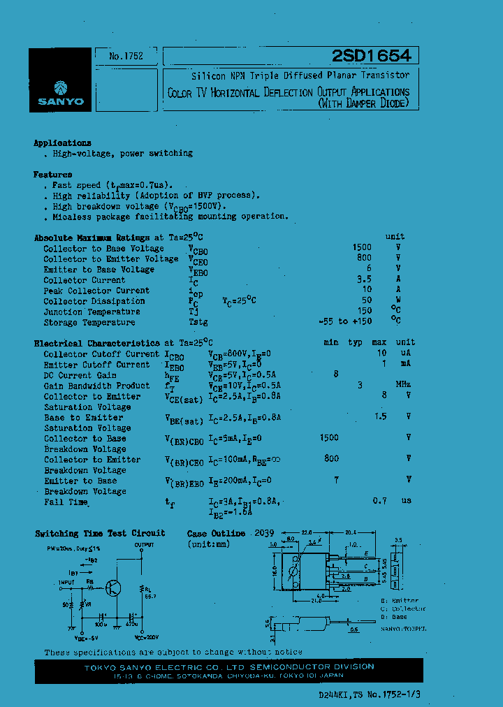 2SD1654_330899.PDF Datasheet