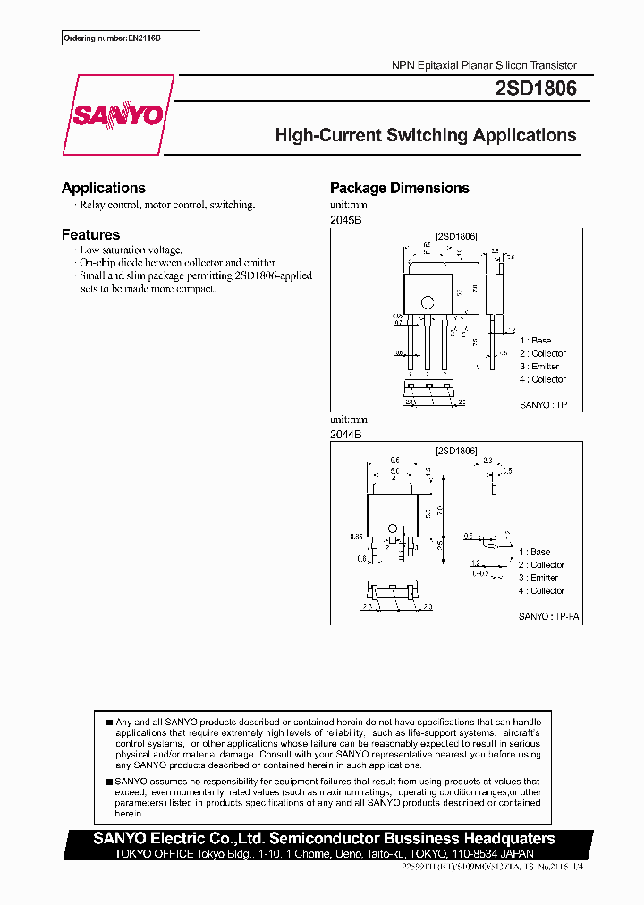 2SD1806_353331.PDF Datasheet