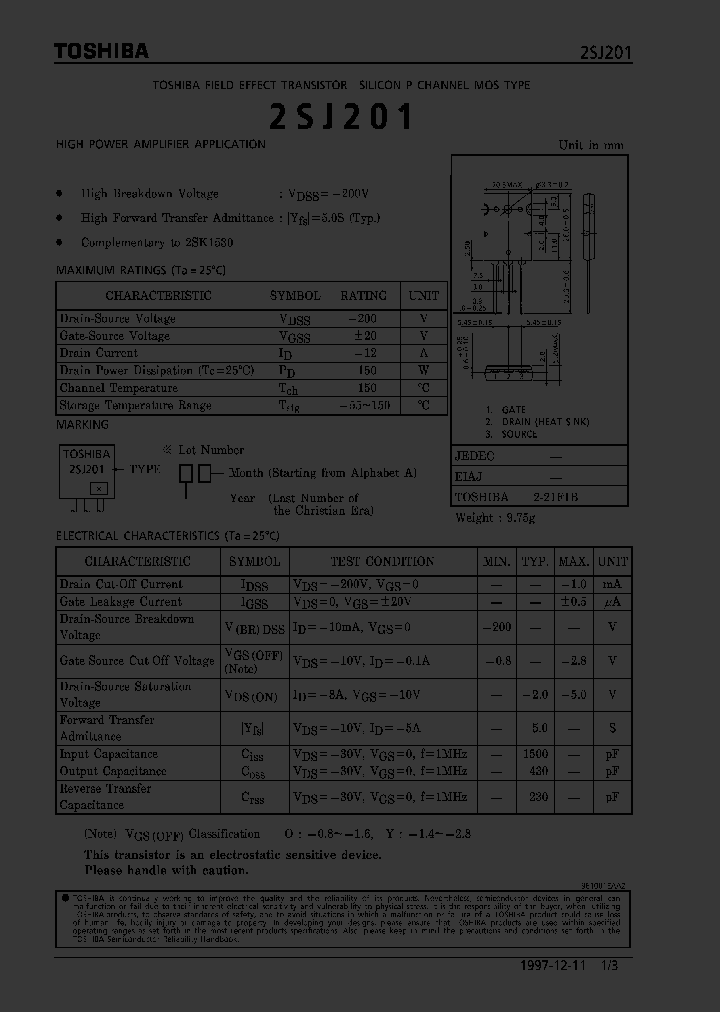 2SJ201_12718.PDF Datasheet