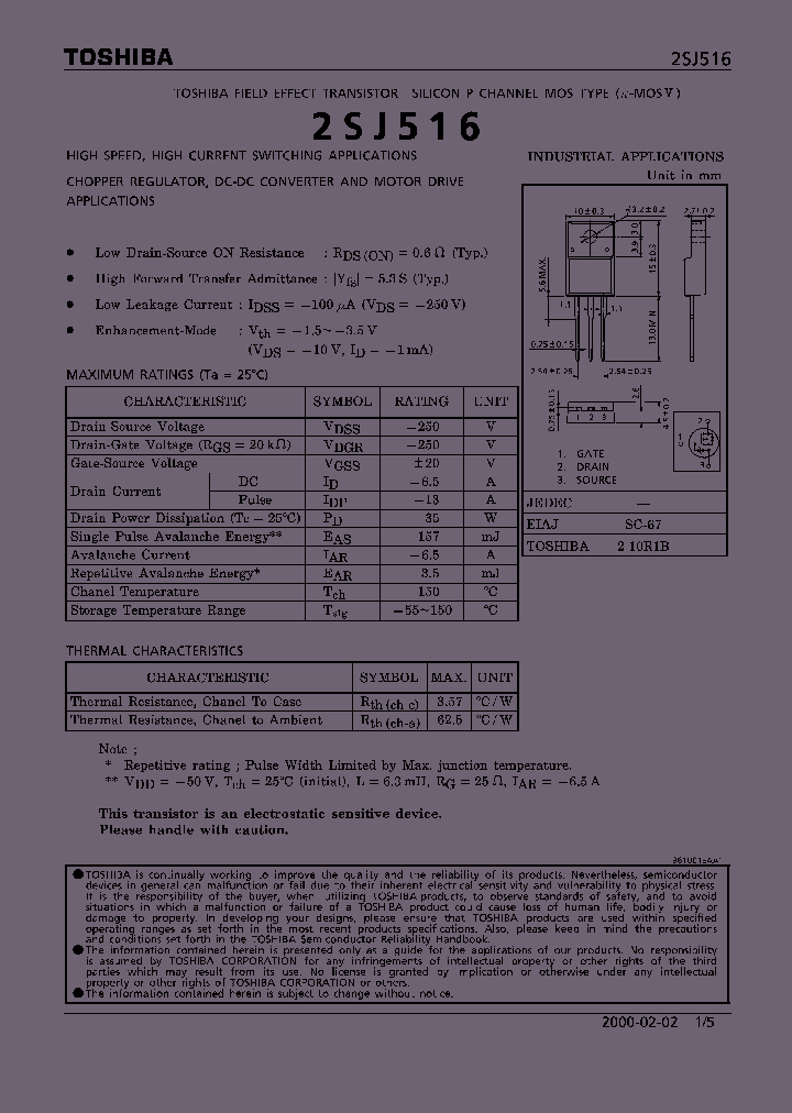 2SJ516_319999.PDF Datasheet