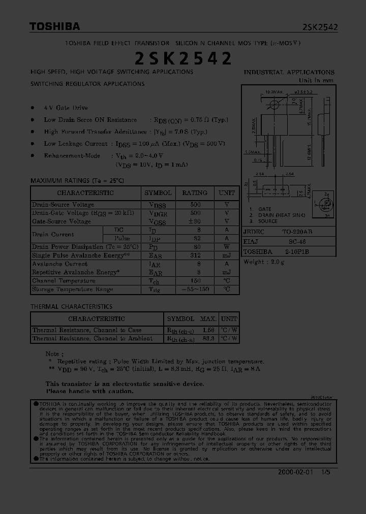 2SK2542_378553.PDF Datasheet