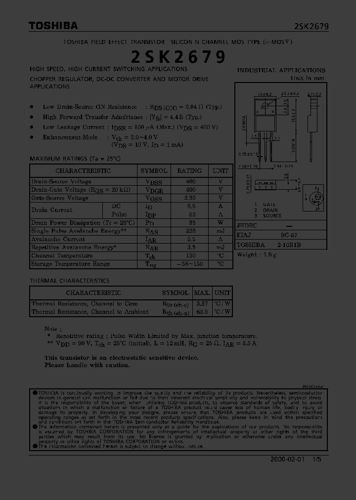 2SK2679_322987.PDF Datasheet