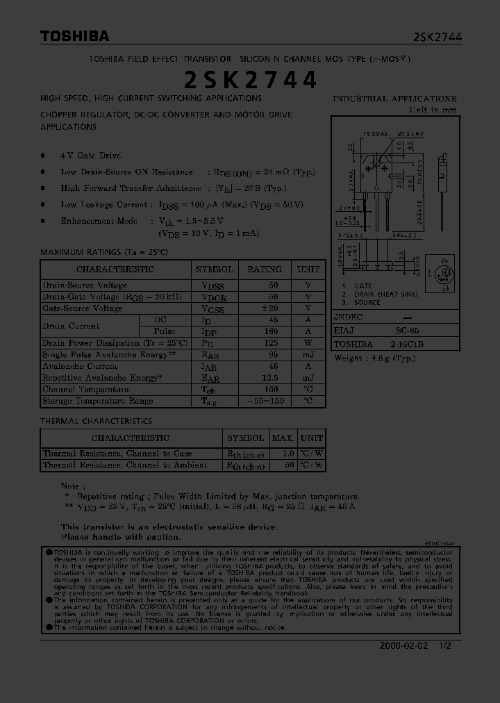 2SK2744_354556.PDF Datasheet