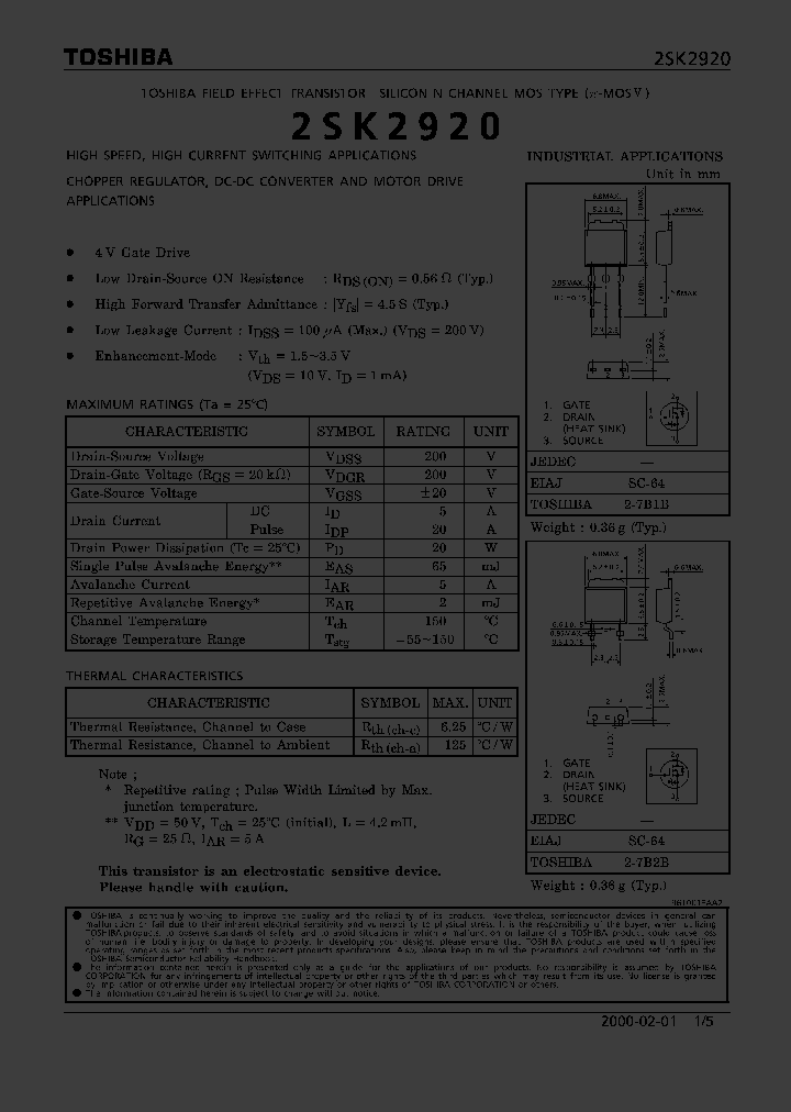 2SK2920_326052.PDF Datasheet