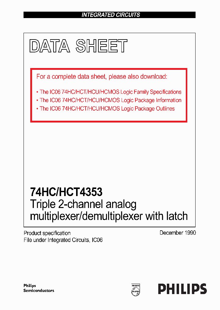 74HCHCT4353_337147.PDF Datasheet