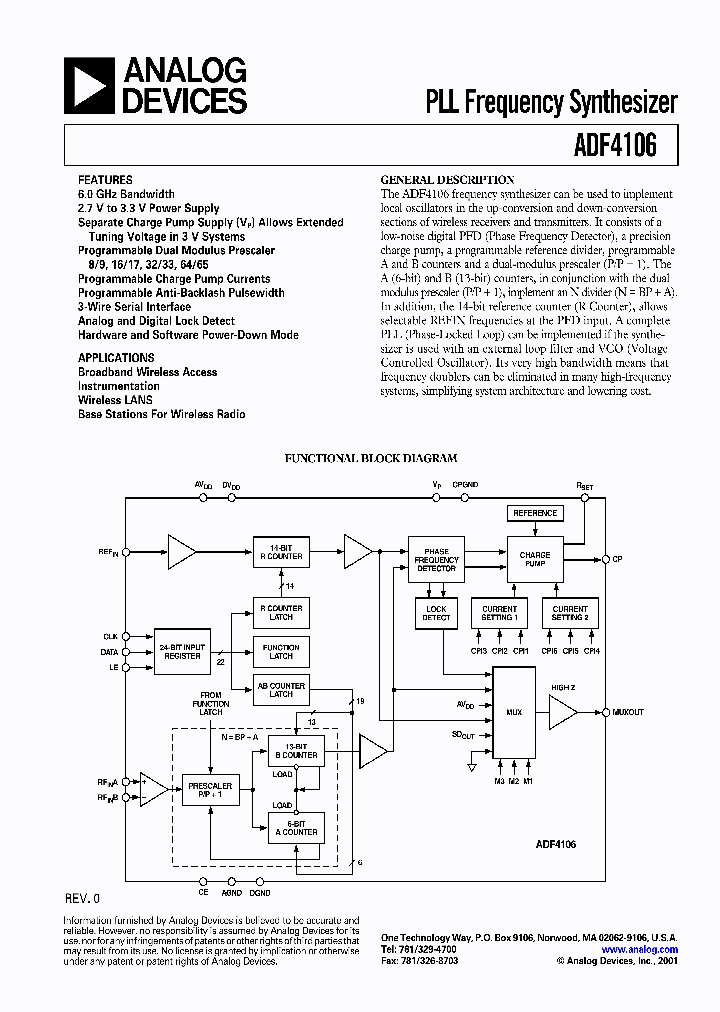 ADF4106BCP_309815.PDF Datasheet