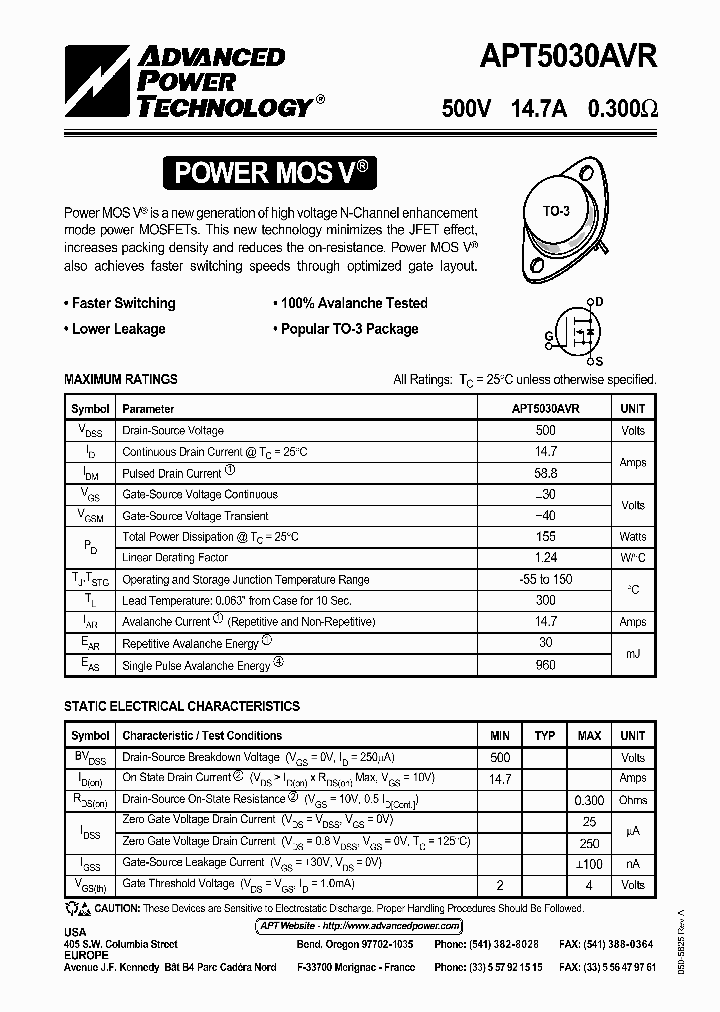 APT5030AVR_42291.PDF Datasheet