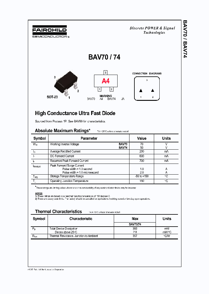 BAV74_381778.PDF Datasheet