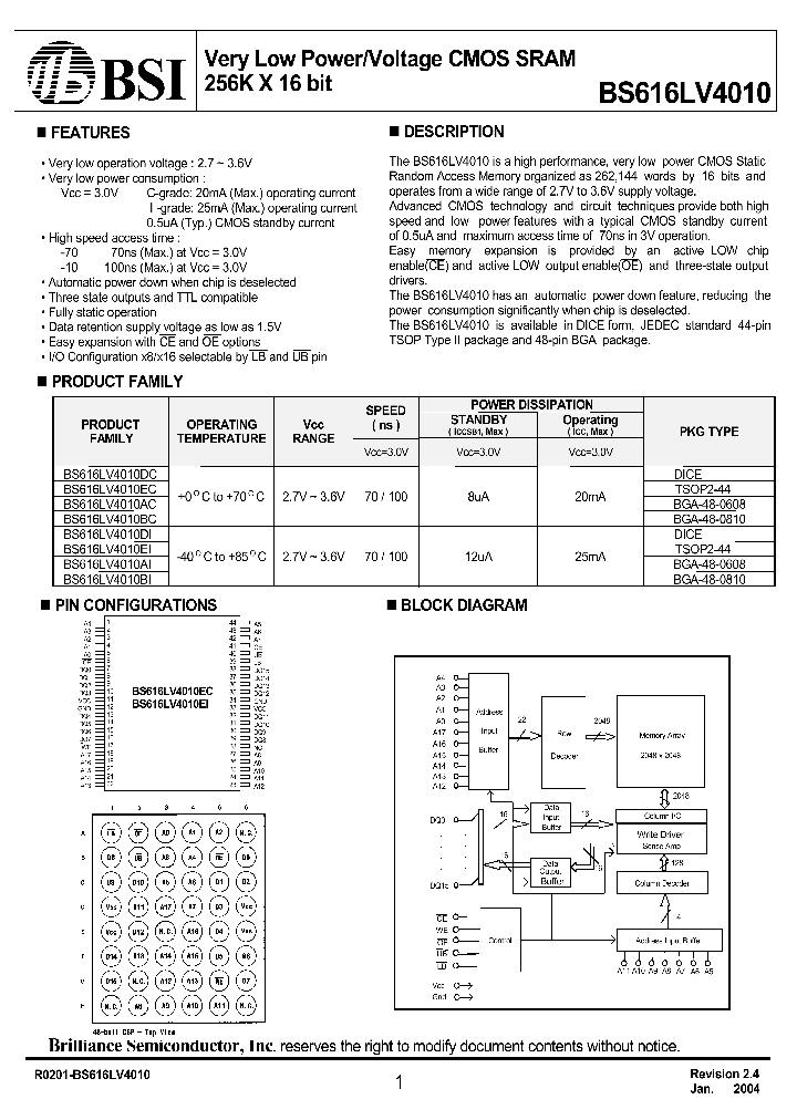 BS616LV4010_356579.PDF Datasheet