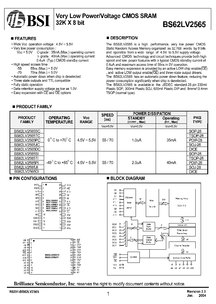 BS62LV2565_341232.PDF Datasheet