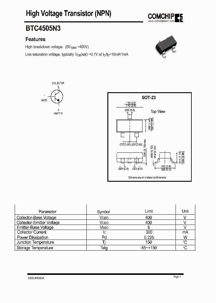 BTC4505N3_318426.PDF Datasheet