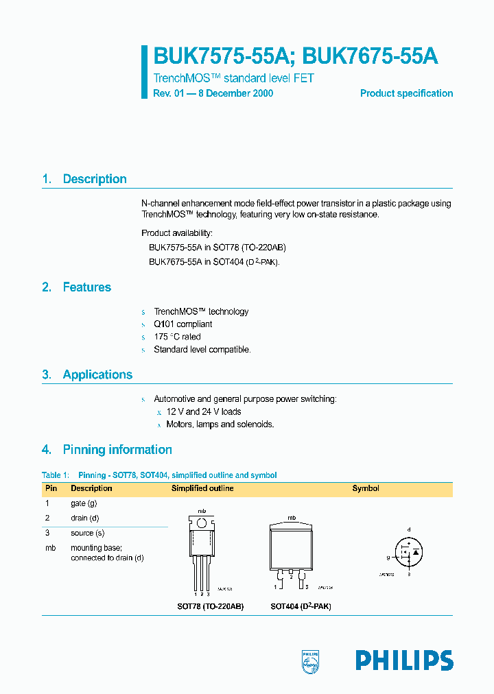 BUK7575-55A_352920.PDF Datasheet