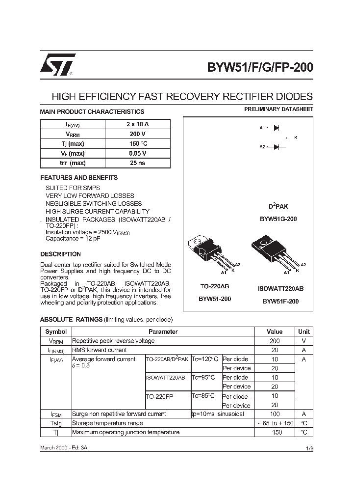 BYW51_320053.PDF Datasheet