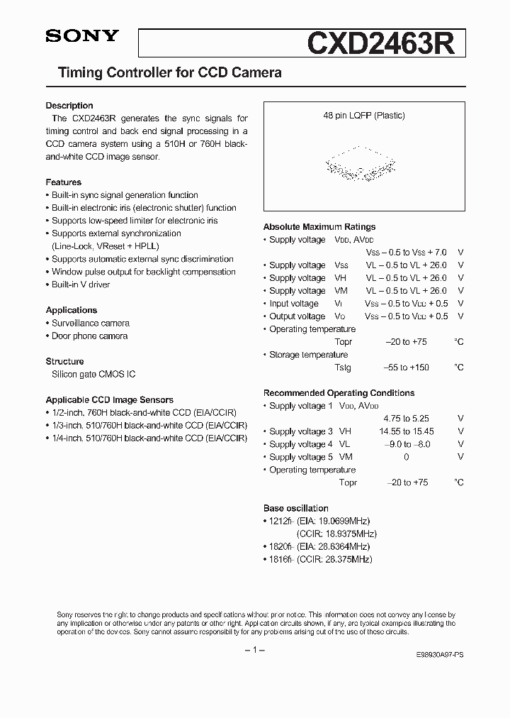 CXD2463R_307864.PDF Datasheet