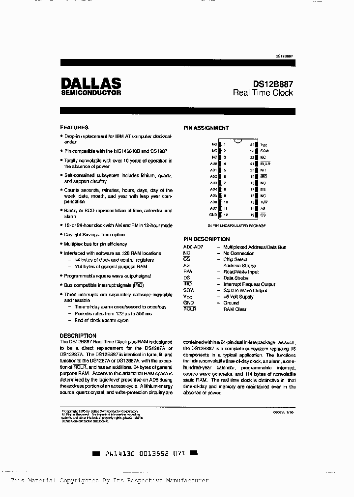 DS12B887_311995.PDF Datasheet