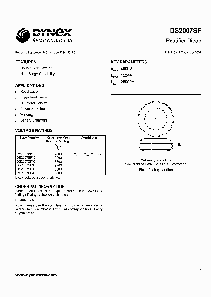 DS2007SF36_361159.PDF Datasheet