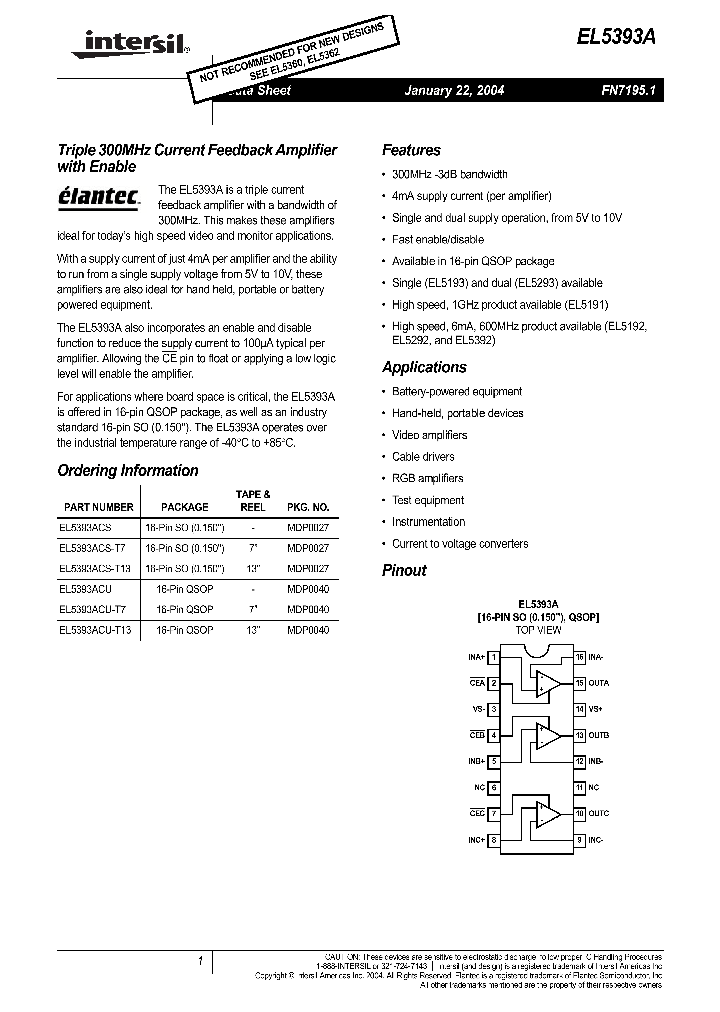 EL5393A_340769.PDF Datasheet