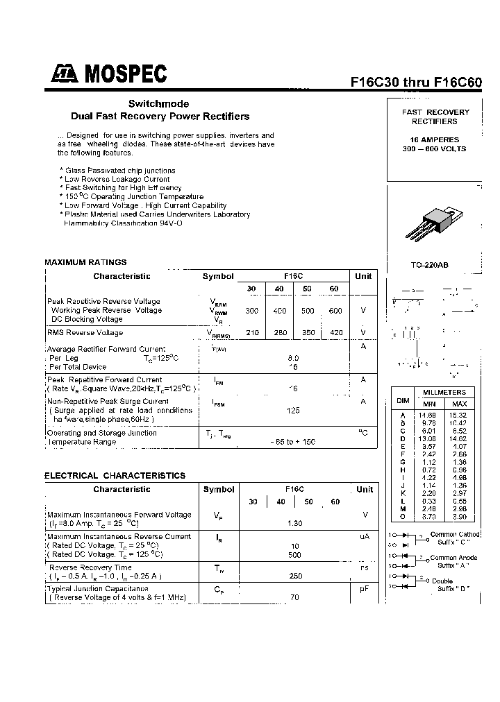 F16C60_364582.PDF Datasheet