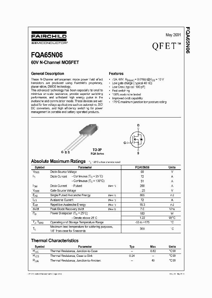 FQA65N06_354669.PDF Datasheet