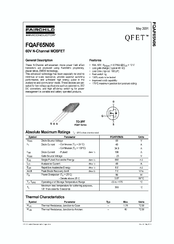 FQAF65N06_354670.PDF Datasheet