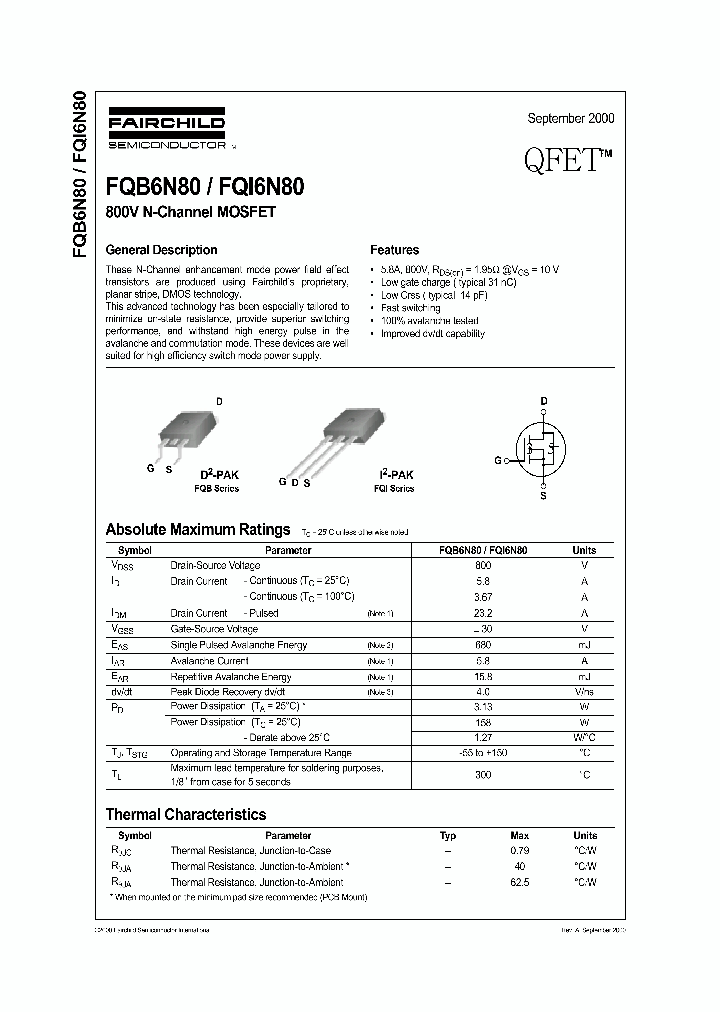 FQB6N80_335769.PDF Datasheet