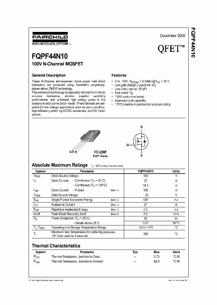 FQPF44N10_345828.PDF Datasheet