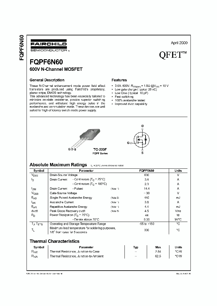 FQPF6N60_348627.PDF Datasheet
