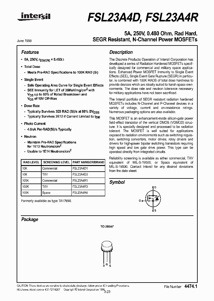 FSL23A4R_326306.PDF Datasheet