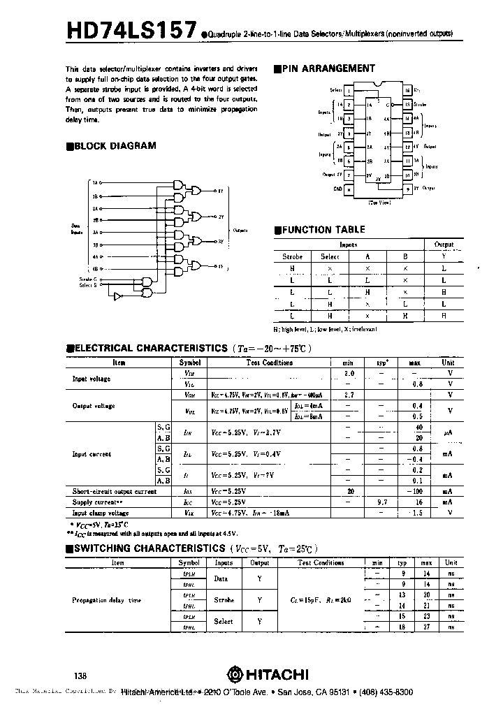 HD74LS157PNBSP_355407.PDF Datasheet