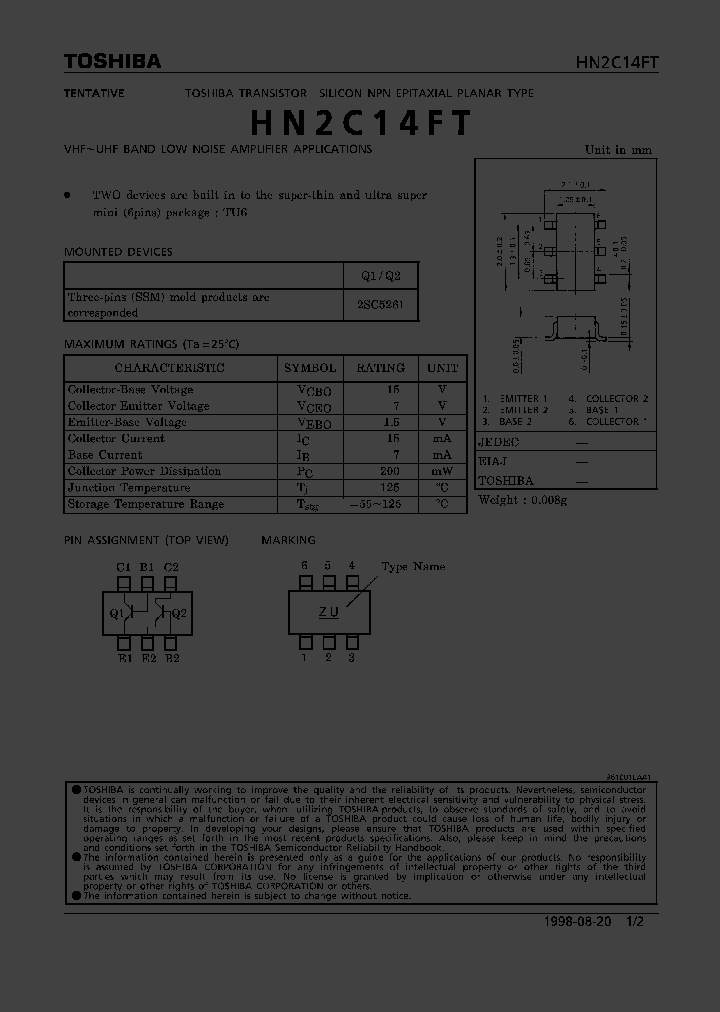 HN2C14FT_319806.PDF Datasheet