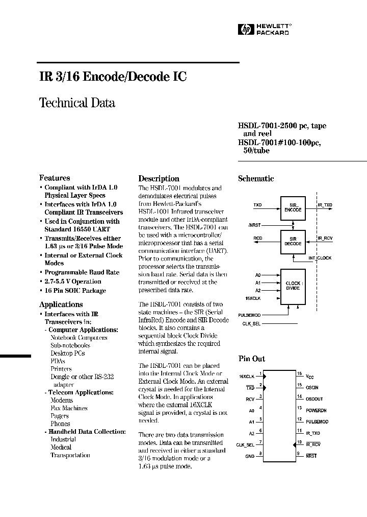 HSDL-7001_355635.PDF Datasheet