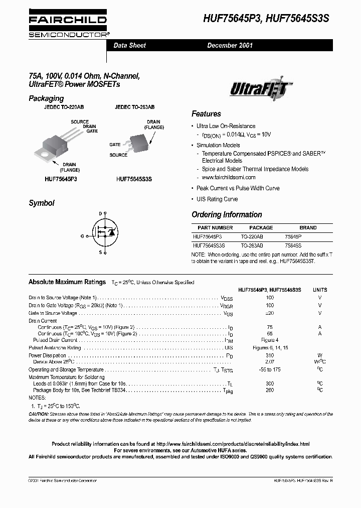 HUF75645P3_198003.PDF Datasheet