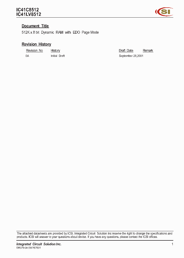 IC41C8512_276905.PDF Datasheet