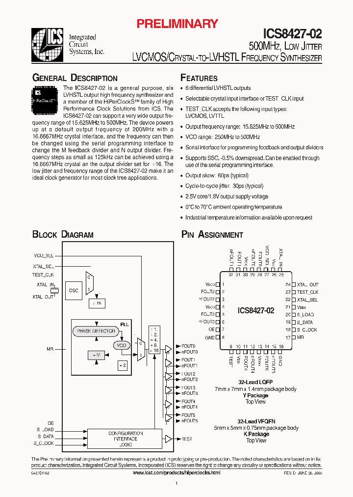 ICS8427-02_318629.PDF Datasheet