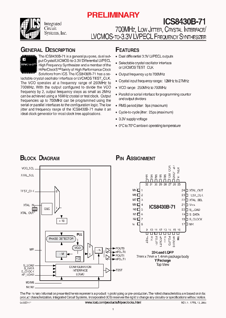 ICS8430B-71_316635.PDF Datasheet