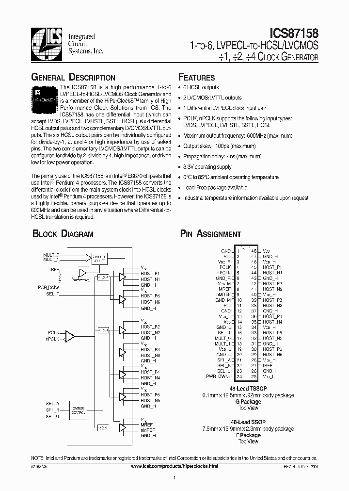 ICS87158_363952.PDF Datasheet