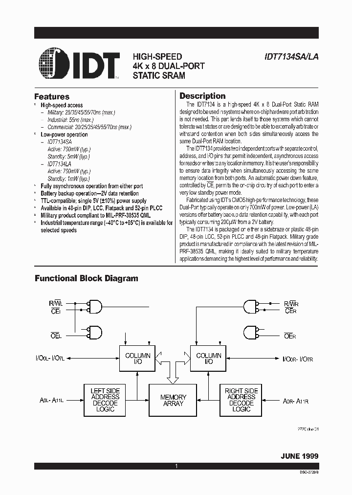 IDT7134LA_357461.PDF Datasheet