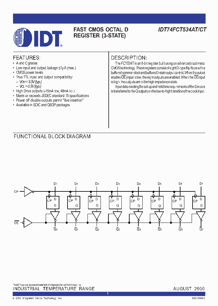 IDT74FCT534CT_345977.PDF Datasheet